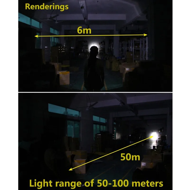 Водонепроницаемая лампа 8000LM Регулируемый фонарик на голову XM-L T6 светодиодный Фара Фонарь налобный фонарь для кемпинга + 3 шт