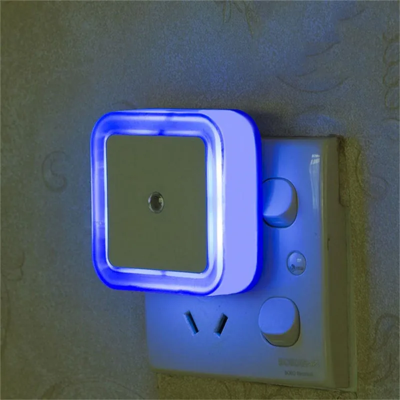 Мини новейшее управление световым датчиком ночник мини ЕС США Великобритания вилка Новинка квадратная спальня лампа для ребенка подарок для гостиной