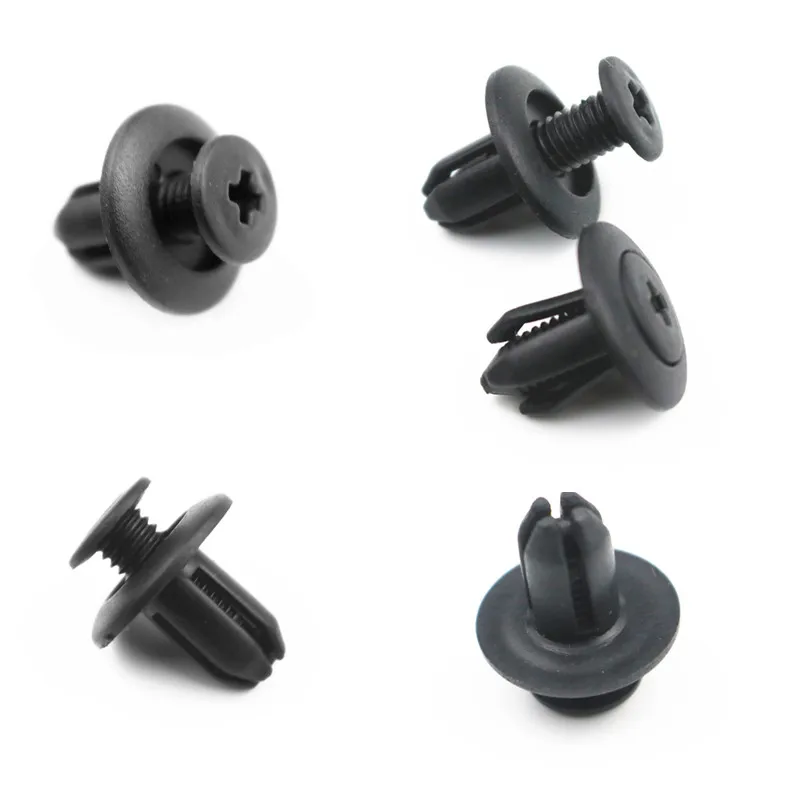 

20Pcs 8mm Fastener Clips Universal Car Auto Vehicle Dia Hole Plastic Rivets Push Fastener Clips Wholesale