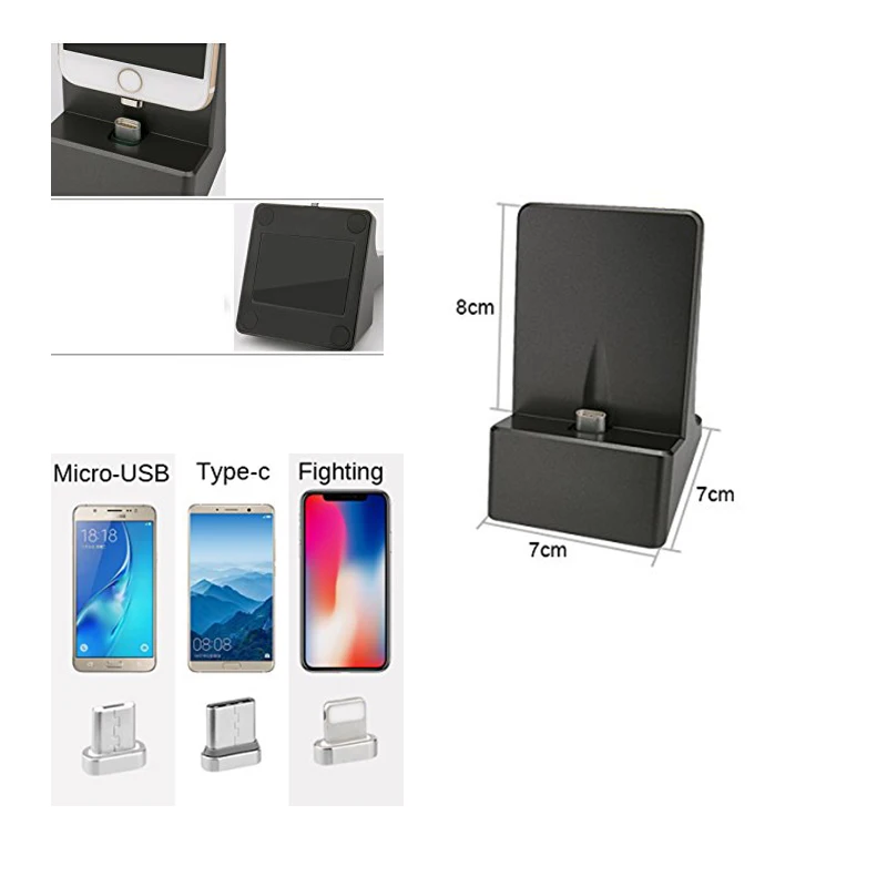 Magnetic Dock Station,Suntaiho Megnet adsorption Charger Station for USB C/Lighting/Micro USB Charger Cable Desktop Dock Station Magnetic Dock Station,Suntaiho Megnet adsorption Charger Station for USB C/Lighting/Micro USB Charger Cable Desktop Dock Station
