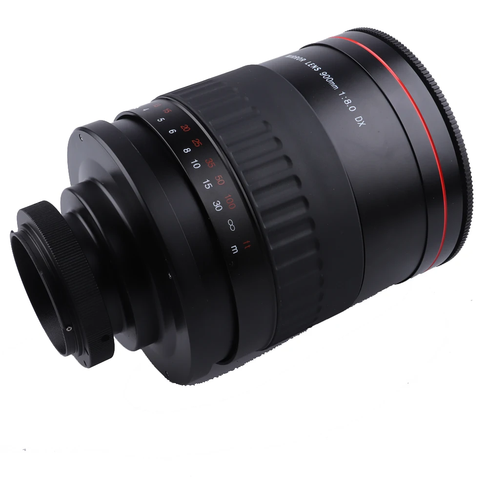 Lightdow 900 мм F8.0 руководство телефото премьер стеклами+ крепление-адаптер T2 кольцо для Canon Nikon Pentax sony цифровых зеркальных камер