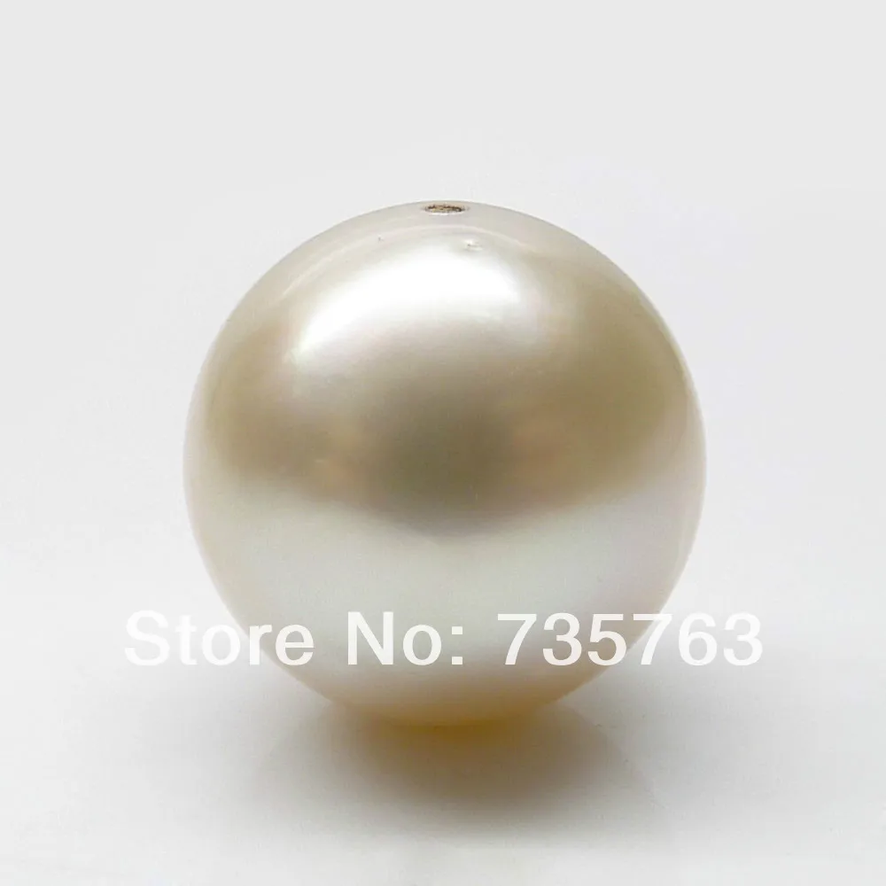 

xiuli 000462 HOT SALE!ROUND CREAM 11.2MM SOUTH SEA LOOSE GENUINE PEARL