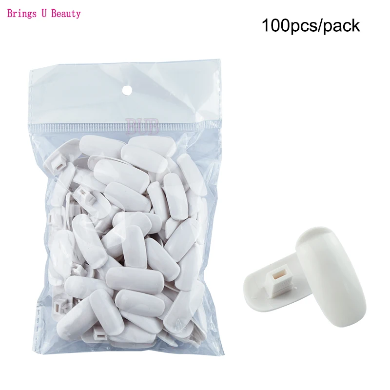 

100 pcs/Lot Refill Replace False Finger Tips For Flexible Training Practice Trainer Hand Nail Art Tools Replacement Nails Tips