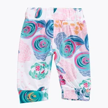 Штаны-шаровары с цветочным принтом для новорожденных мальчиков и девочек