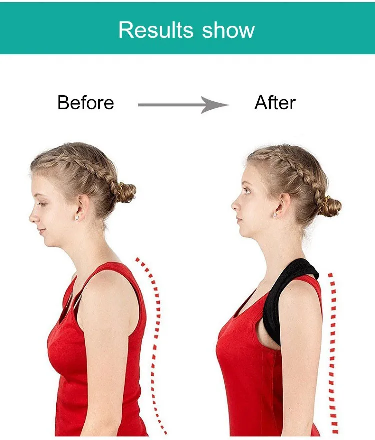 2019 FDA CE adjustable upper back posture corrector for women men