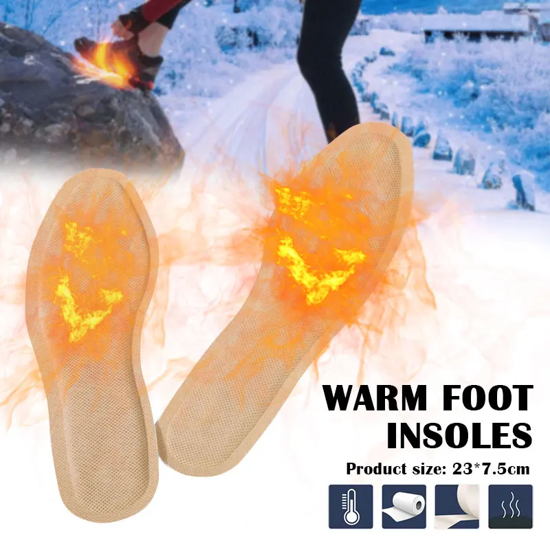 1 Pair Warm Foot Insoles Non toxic Safety Activated Carbon Warm Sticker