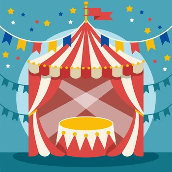 

Circus Photo Studio Professtion Photographic Background Vinyl Cloth Children Birthday Photography Backdrops Fabric anniversaire