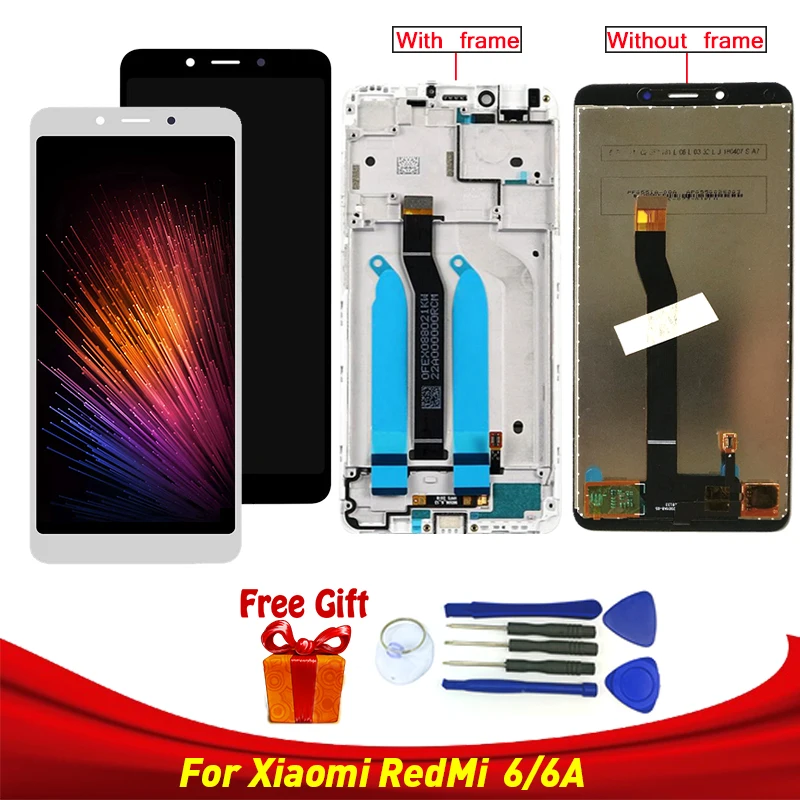 

Sinpie For Xiaomi Redmi 6A LCD Display+Touch Screen Digitizer Assembly 5.45 inch Mobile Screen For Redmi 6 with Tools