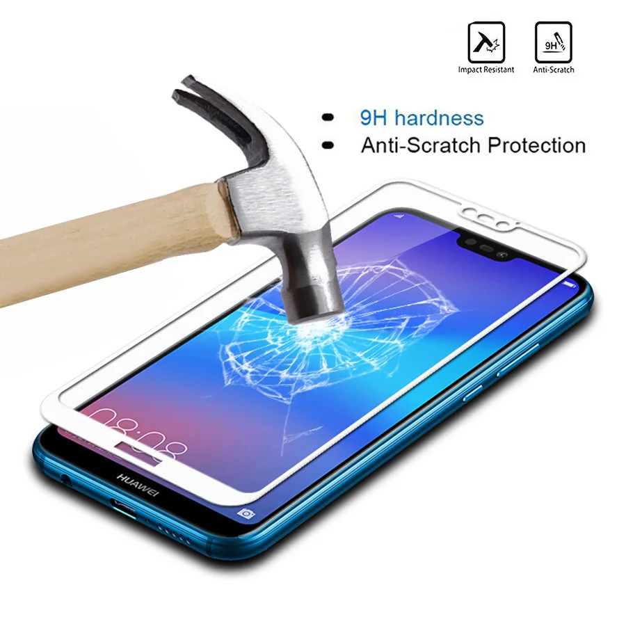 Закаленное стекло с полным покрытием для Huawei Honor 10 9 Lite P20 Pro Mate P Smart P9 Mini 2017 Nova 2i
