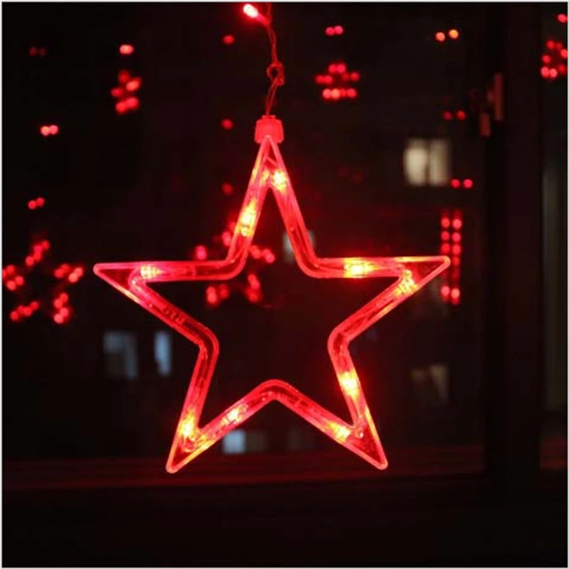 Pentagram curtain string light (3)