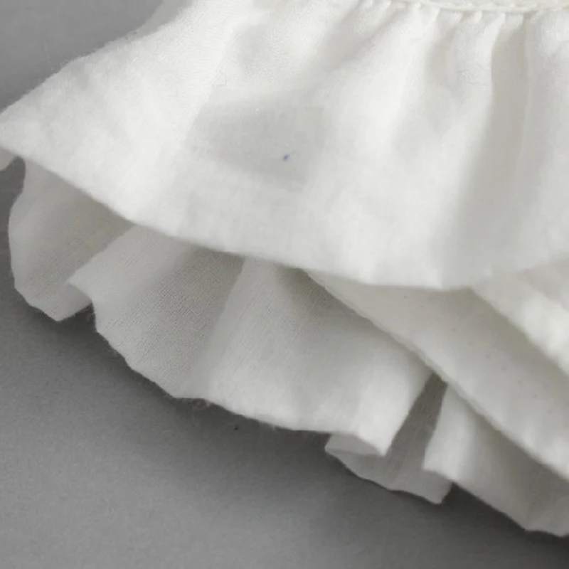 Baby Girl Summer Solid White Dresses