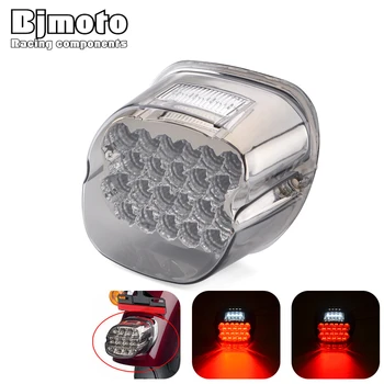

BJMOTO Motorcycle Tail Light LED Integrated Brake Running Light License Plate Lamp For Harley Sportster XL1200 XL883 Softail