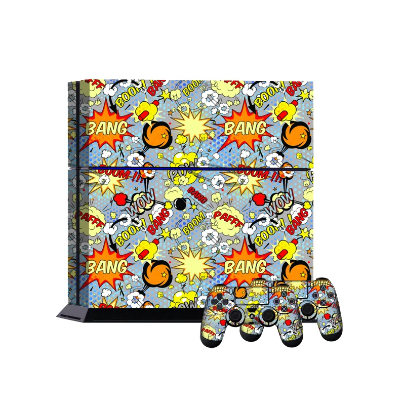 На заказ STICKERBOMB граффити наклейка консоли кожного покрова для Playstation 4 консоли наклейка для PS4 наклейки + контроллер светодиодный защитный