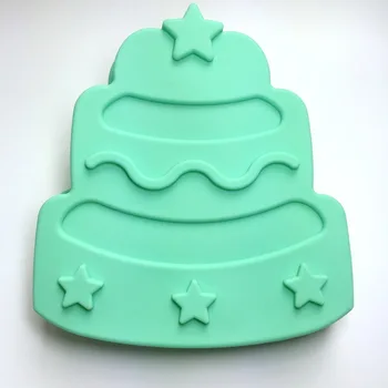 

1pc Big Christmas Tree Silicone Cake Mold 3D Fondant Soap Chocolate Cupcake Candy Sugarcraft Mold DIY Baking Cake Tools E740