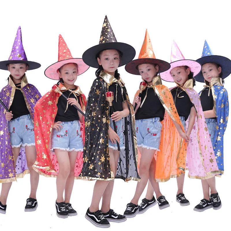 1 Set Fancy Halloween Costumes Cosplay Halloween Witch Wizard