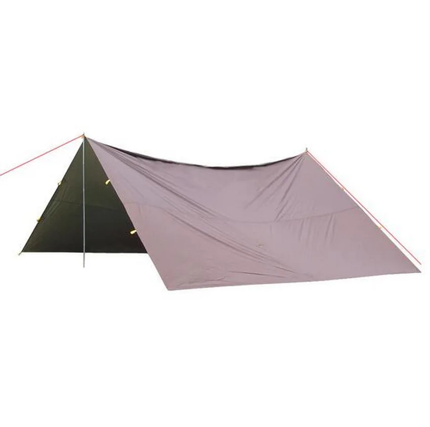 Vysoká nepromokavá tkanina 5 M * 3 M Velké venkovní campingové stany, víceplošinová plachtovina, s větrným lanem a nehty lehká hmotnost Snadná