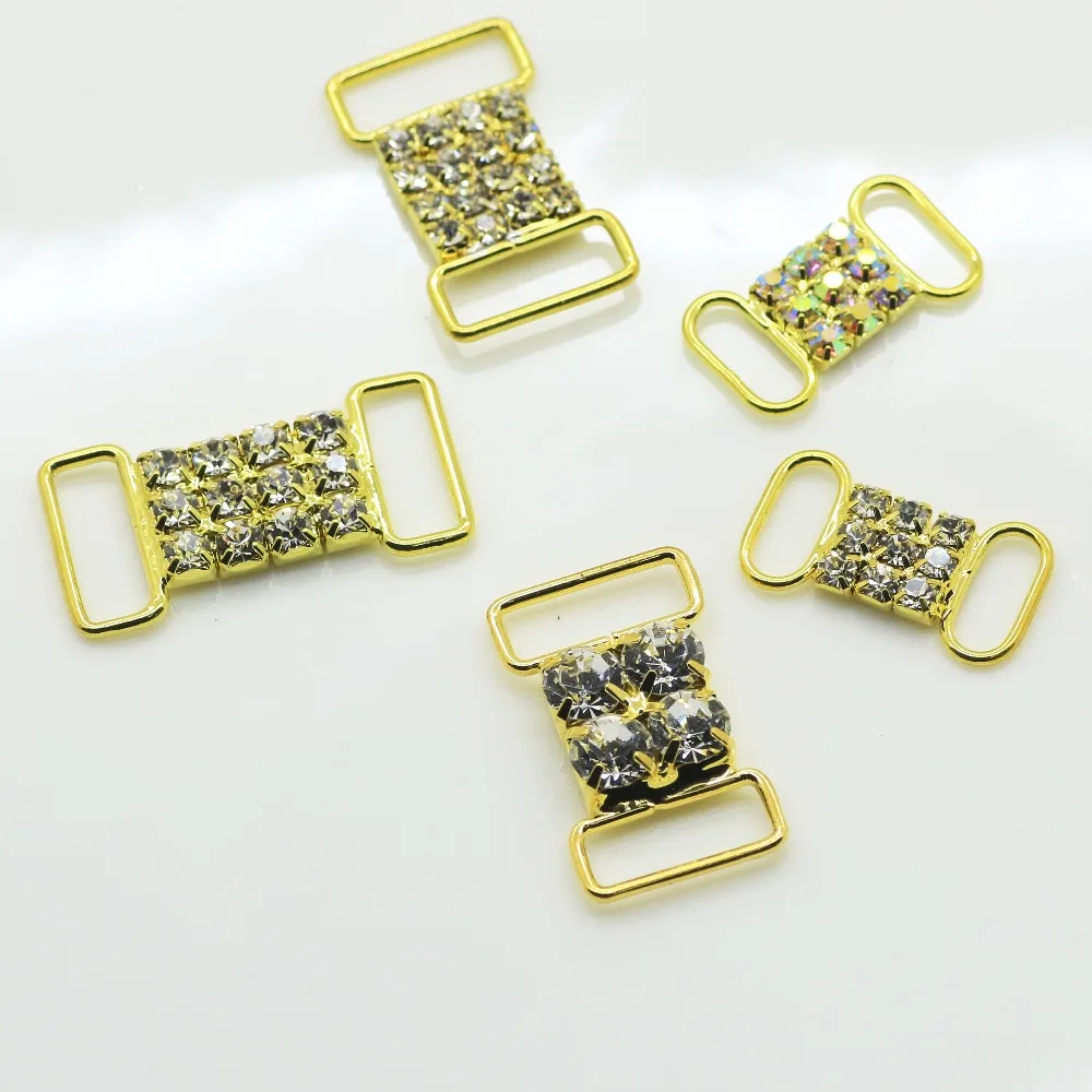 Bikini Connectors Rhinestone Buckle Jewelry Making Supplies Sewing Rhinestones Craft Supplies Glass Crystal Rhinestones 10pcs