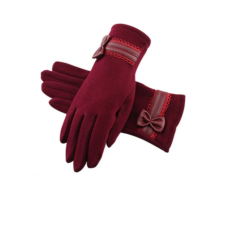 Women Winter Gloves Touch Screen Warm Gloves Outdoor Driving Gloves