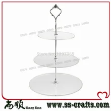 Новинка года, фирменная Новинка, 3 уровня, прозрачный акриловый круглый круглое пирожное-Корзиночка, подставка для дня рождения, свадьбы, вечеринки