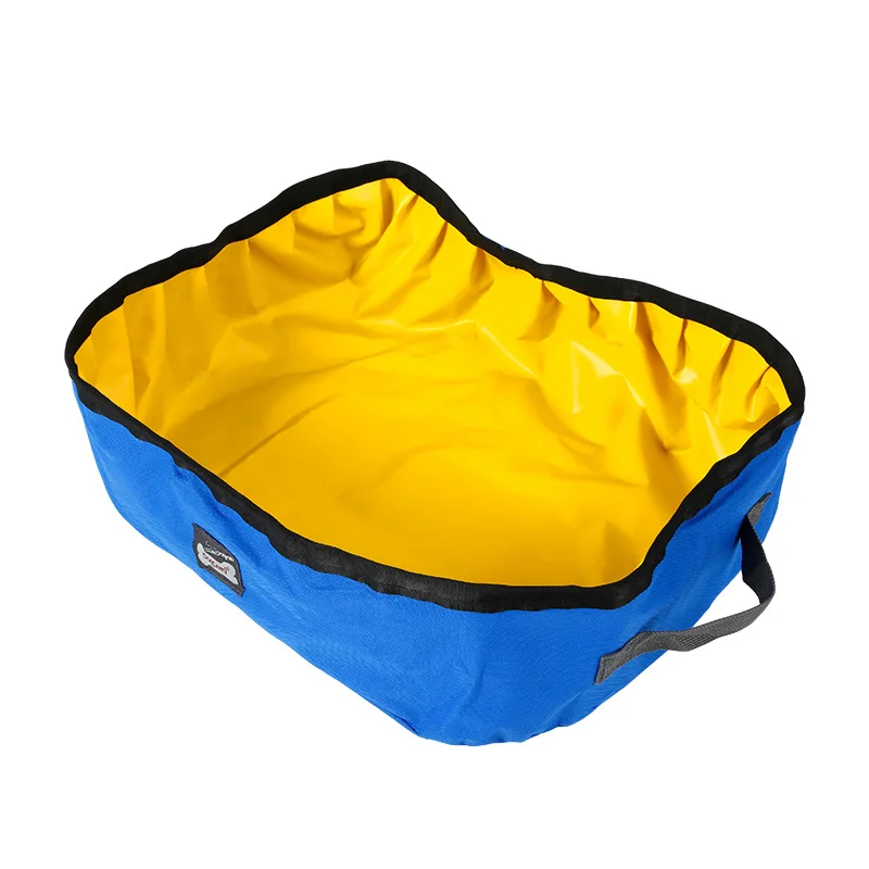 PET Cat Travel Foldable Portable Outdoor Cat Litter Waterproof Collapsible Box Kitten Toilet Training Bedpan PL0066 - Цвет: Blue