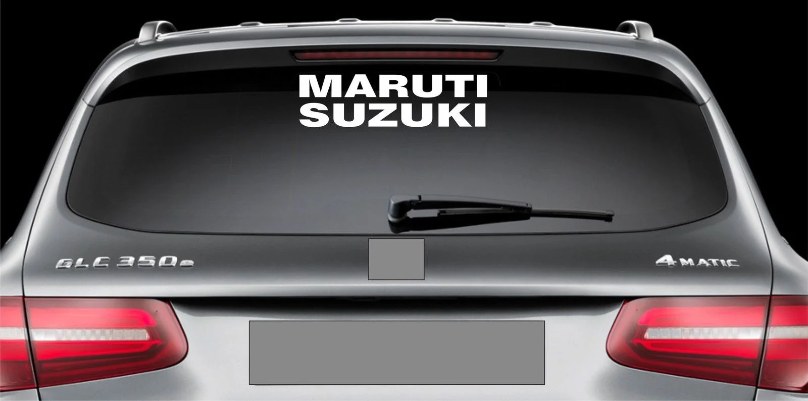 For Rear Window Sticker fits Suzuki Maruti Vinyl Decal Car Emblem Logo RW114in Car Stickers