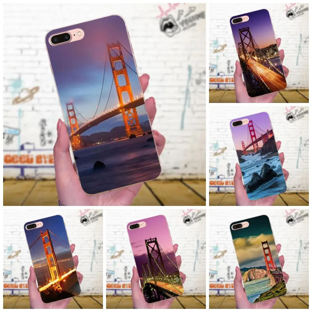 Для Huawei Mate 7 8 9 10 20 P8 P9 P10 P20 P30 Lite Plus Pro 2017 мягкие чехлы для телефонов San Francisco Golden Gate