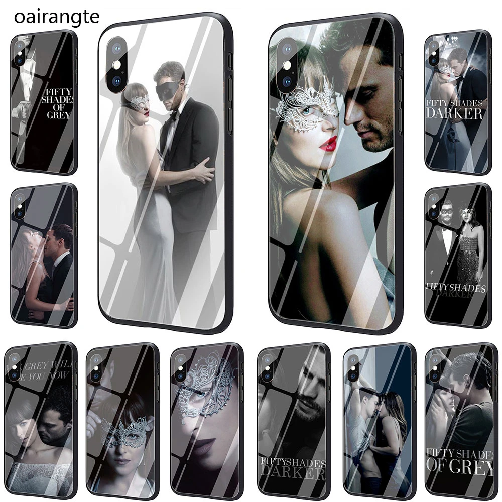 Fifty Shades Phone Cover Case Of Grey Freed Tempered Glass For Iphone Se 11 Pro 6 6s Plus 7 8 Plus X Xs Xr Xs Max Darker Phone Case Covers Aliexpress