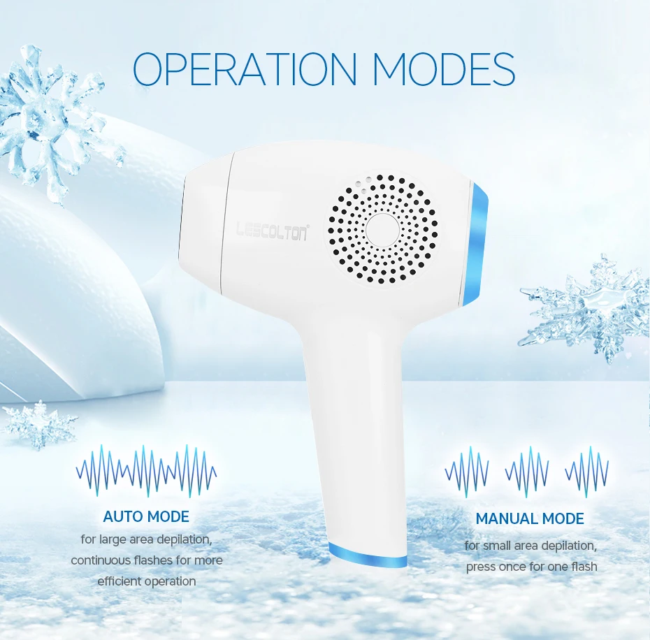 Lescolton 3-в-1 IPL лазерная эпиляция холодный лед дыхательных путей домашний Эпилятор зон бикини постоянный лазерный эпилятор электрический фототерапии для удаления волос