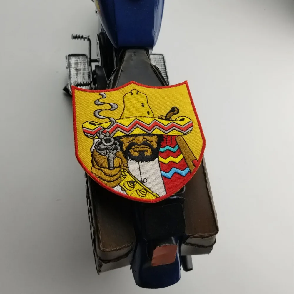 G0625 (3)Bandidos MC Front Jacket Biker Patch IRON ON VEST LEATHER 4 Patch