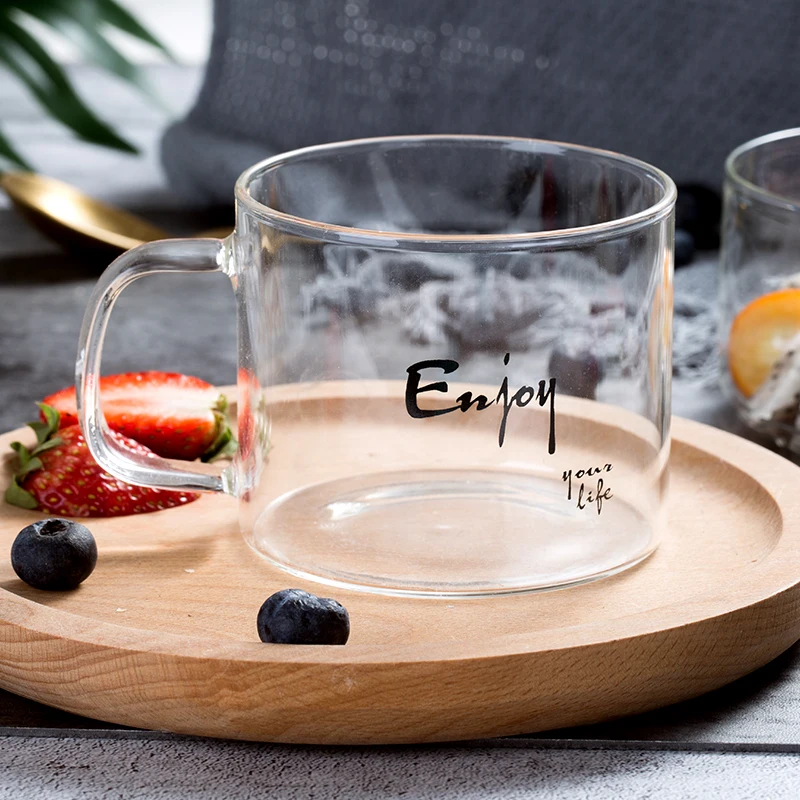 Transparent Simlp glass cup heat resistant cup Tea cup home temperature