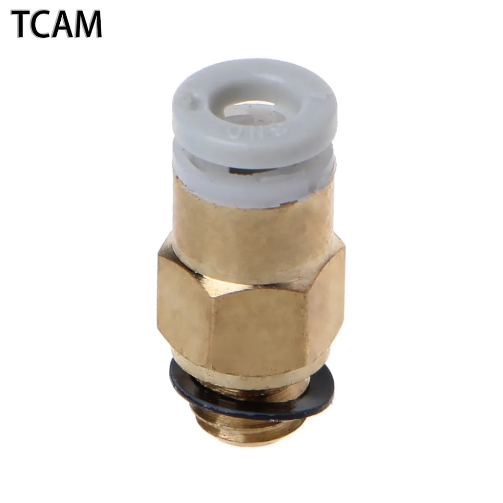 

Copper Pneumatic Connector For Bowden Extruder One-Touch Fittings 4*2 mm M6 Threaded for 1.75 mm filament