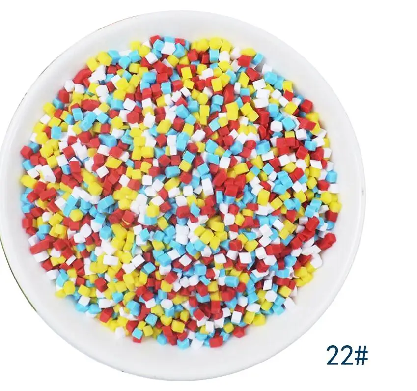 50g/lot Cute Hot Selling Clay Sprinkles, Colorful Heart Five Star Bow Candy Sprinkles for Crafts Making Slimediy - Цвет: 22