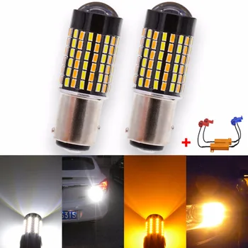 

Canbus BAY15D Switchback Led Bulbs White Yellow Dual Color DRL Turn Signal Brake Stop Light T20 7443 T25 3157 Led Bulbs No Error