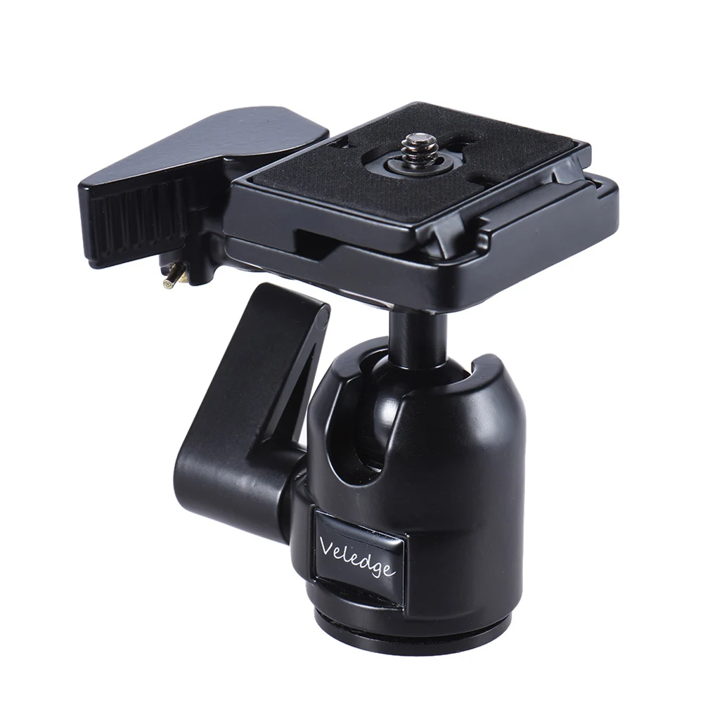 

Photography Tripod Head Ballhead with Quick Release Plate Load up to 10kg for Canon Nikon Sony DSLR Digital Camera