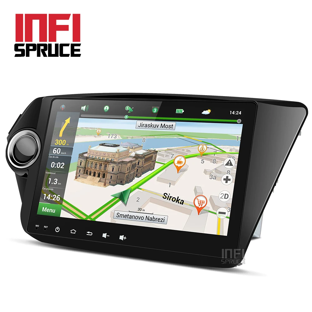 Автомобильный dvd для Kia K2 Рио 2010 2011 2012 2013 2014 2015 с 9 дюймовым gps навигации 1024*600 Android 8 1
