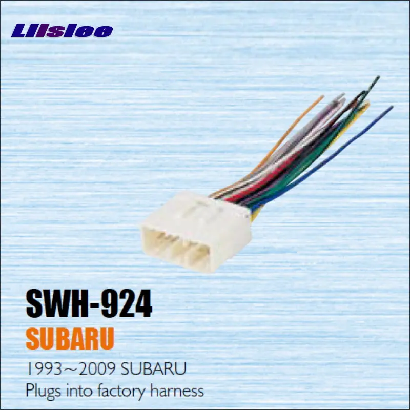 Liislee подключается к заводским жгутам для Subaru 1993 ~ 2009 радио адаптер питания