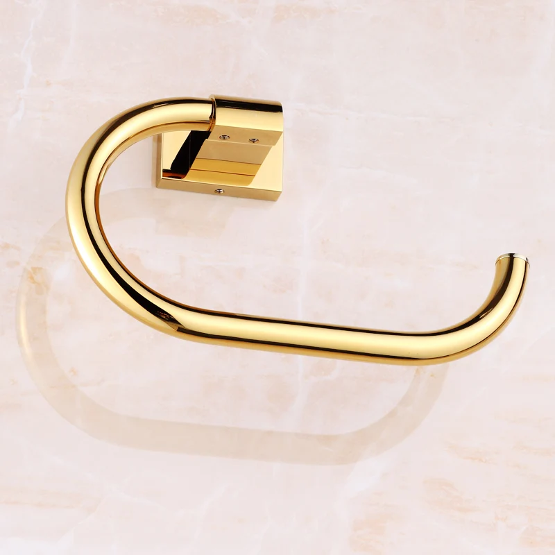 

Ming-nai brand European type all-copper towel rack toilet towel ring semi-hook towel ring bathroom wiping towel hanging rack