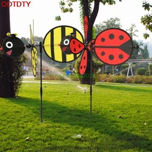 Шмель/Божья коровка ветряная мельница вихрегиг ветер Спиннер домашний дворовый садовый декор