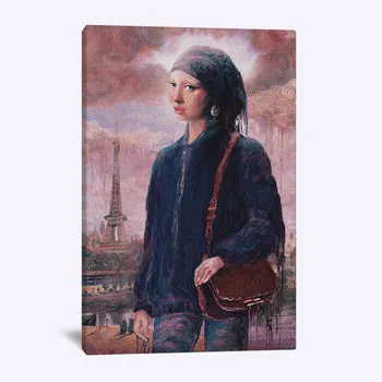 

Humor Funny design girl Famous painting modern Wall Art Canvas For Living Room Home Bedroom Study Dorm room Decor Prints
