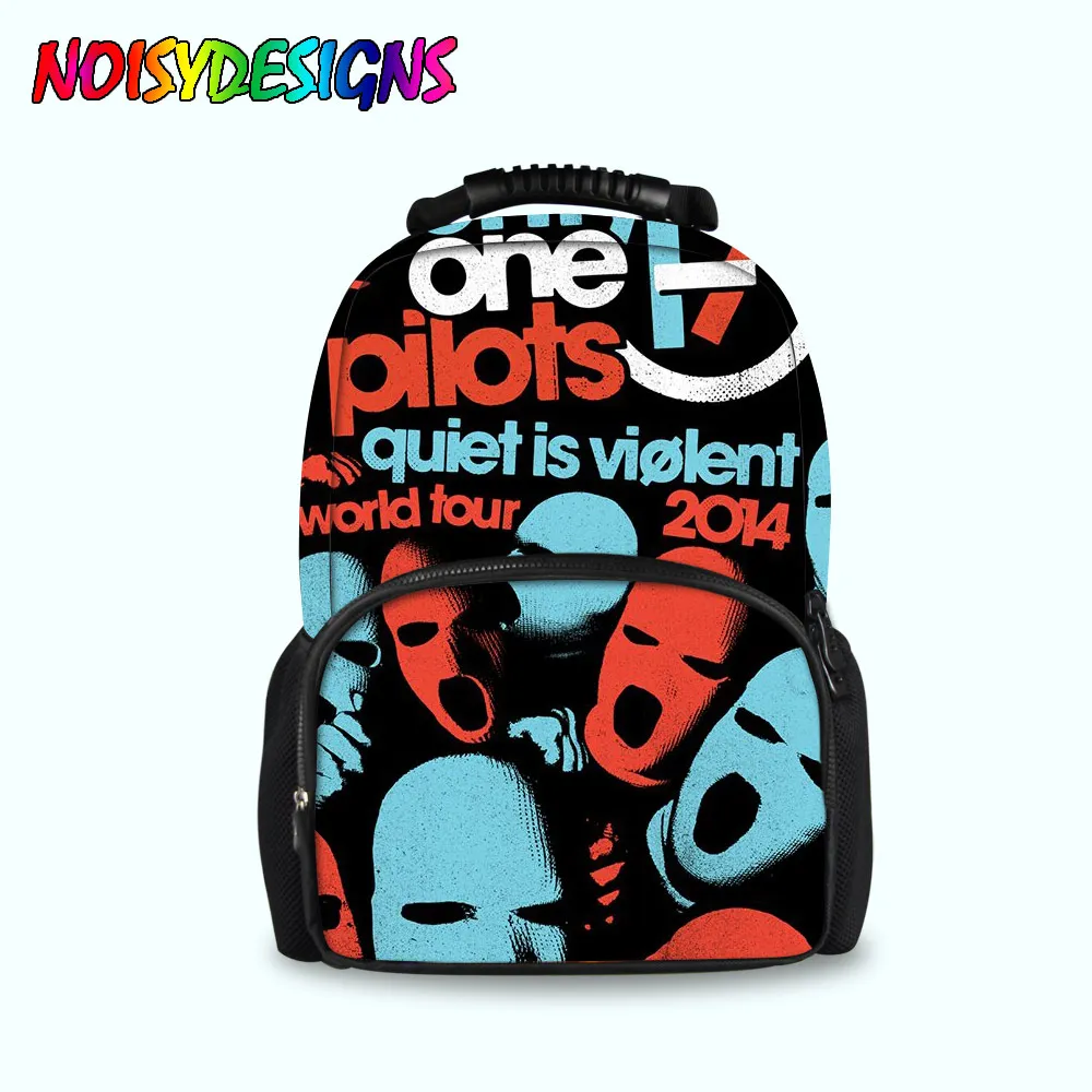 

Men Backpacks Fashion Twenty One Pilots Printing Backpacks Children School Bag Teenagers Large Shoulder Bags Canvas Dropshipping
