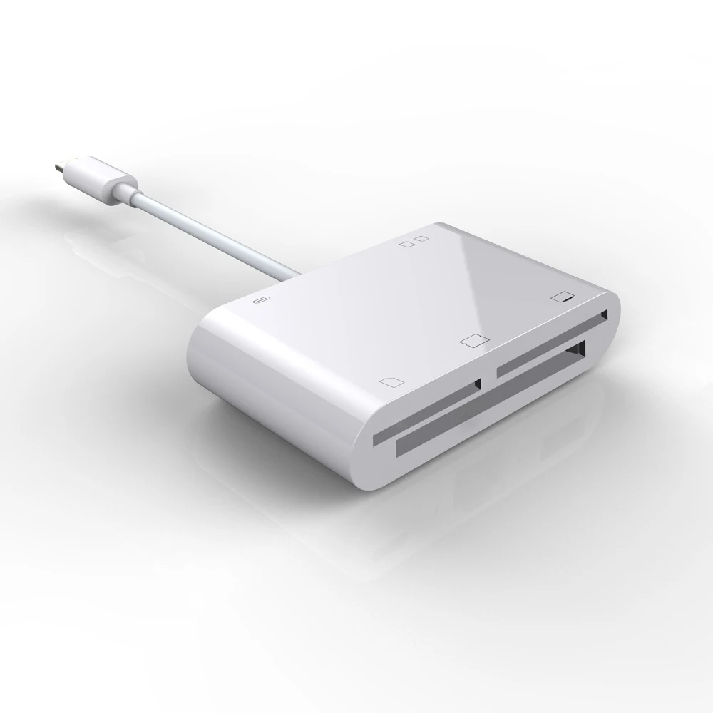 6 в 1 SD TF CF SDHC XD M2 Card Reader зарядки адаптер для IPhone XS MAX XR 3 X 5S 7 8 P|Картридеры| |
