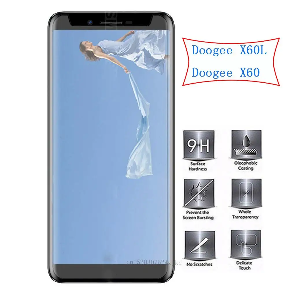 Для Doogee X60L закаленное Стекло с уровнем твердости 9 H 2.5D Премиум Защитная ЖК