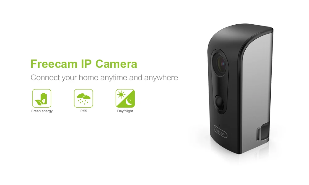 FREECAM наружная/крытая 720 P HD мини безпроводная wifi камера водонепроницаемая домашняя камера безопасности ночного видения, оповещение о движении Push C380B