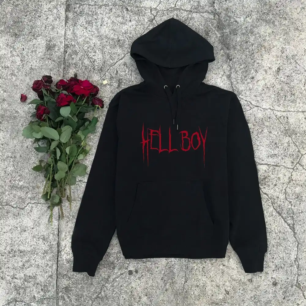 Hell Boy Hoodie Aesthetic Clothing Women Fashion Grunge Tumblr 90s Young Style Cool Hipster Pullover Street Goth Slogan Outfit Aliexpress