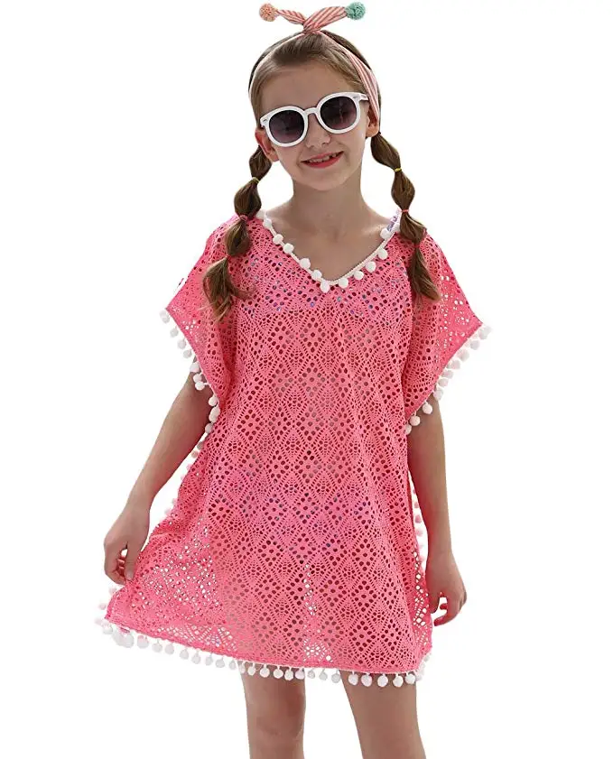 

MAICO Girls One Piece Swimwear Cover Ups, Loose Swimsuits Cover Ups One Size Cover Up Dress