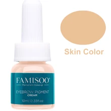 Famisoo кожа 10 мл Татуировка чернильная машинка пигмент для микроблейдинга набор наборы боди Искусство Красота Перманентный макияж Pigmento набор красок