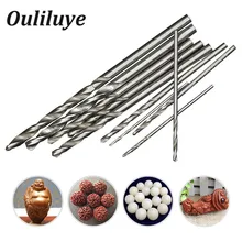 10PCS 0.8-3.0mm Mini Cobalt Manual Hand Push Drill Shank MicroTitaniumTwist High Speed Wood Drill Bit Set for Dremel Accessories