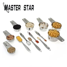 Master Star набор кухонной посуды из нержавеющей стали 13 шт. для мерной чашки и мерной ложки с мерная ложка-весы