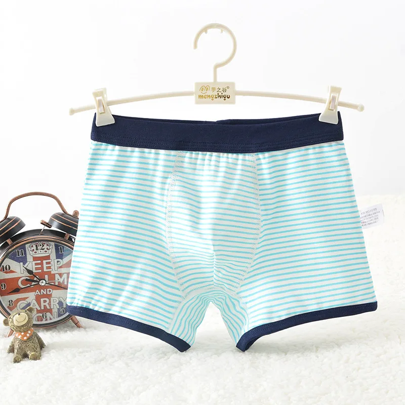 

4PCS/Lot Boys Boys Underpants Children's Underwear Boy Boyshort Pure Cotton Stripes suit 2-10 years