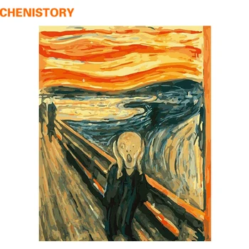 

CHENISTORY DIY Painting By Numbers Kits Abstract Picture Paint Acrylic Paint On Canvas Home Decor Wall Art Picture 40x50 Artwork